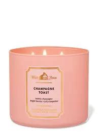 CHAMPAGNE TOAST 3-Wick Candle Bath and body works