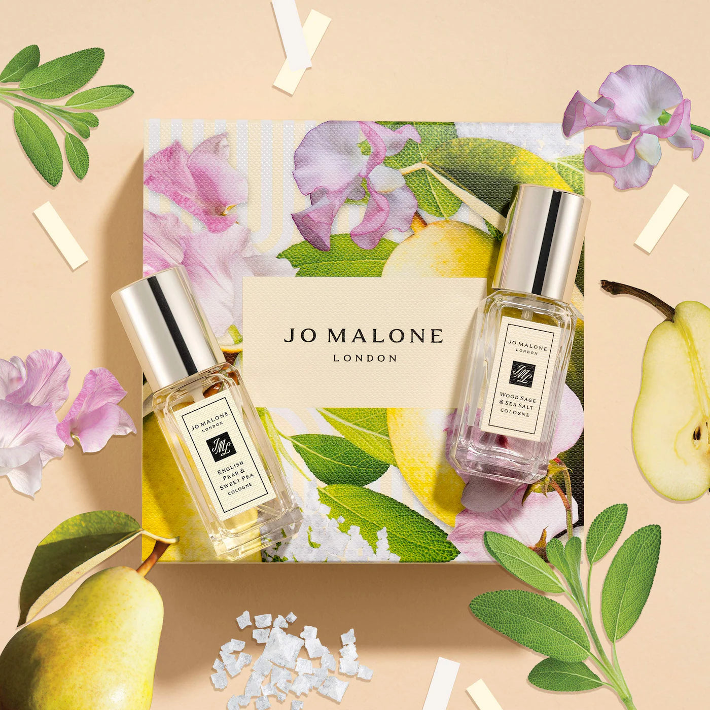 Набор одеколонов Jo Malone London - Wood Sage & Sea Salt & English Pear & Sweet Pea Mini Cologne Set Findy Uzbekistan