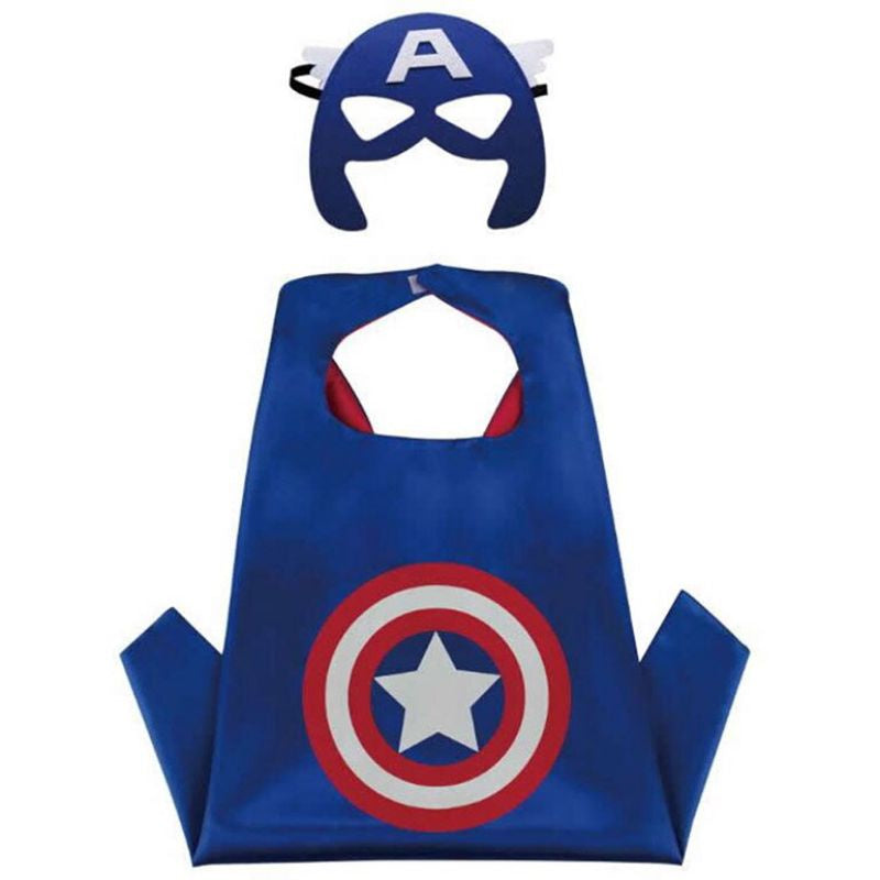 Superhero Capes and Masks Double Side Super hero