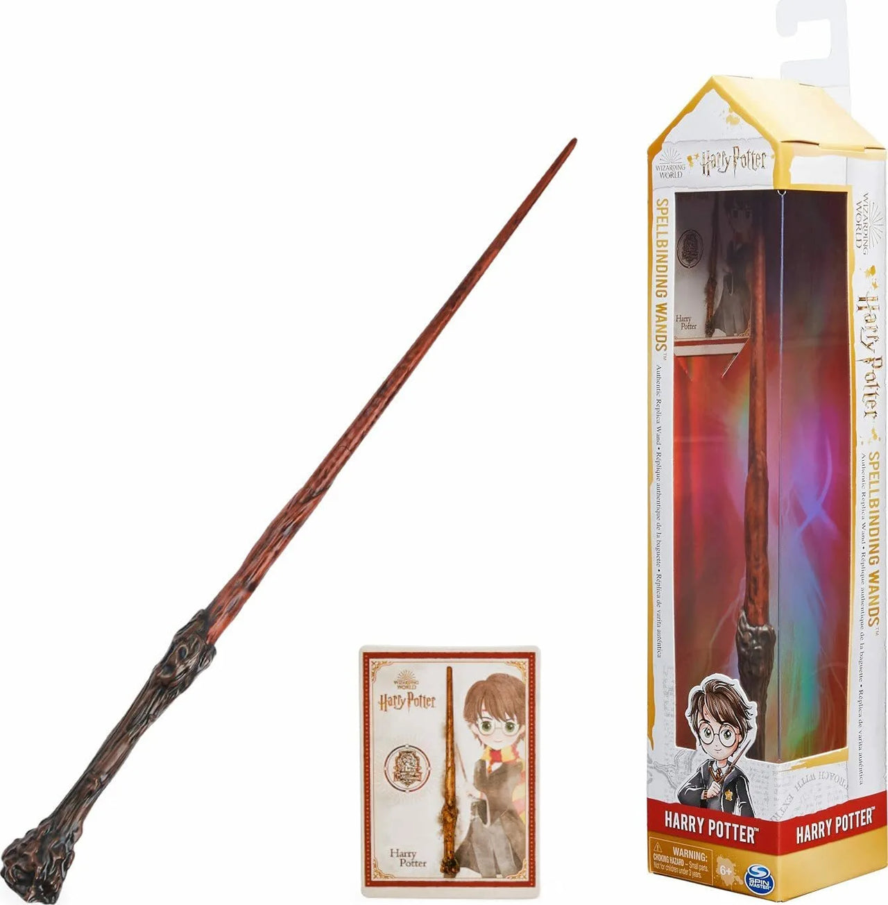 12-inch Spellbinding Harry Potter Wand with Collectible Spell Card