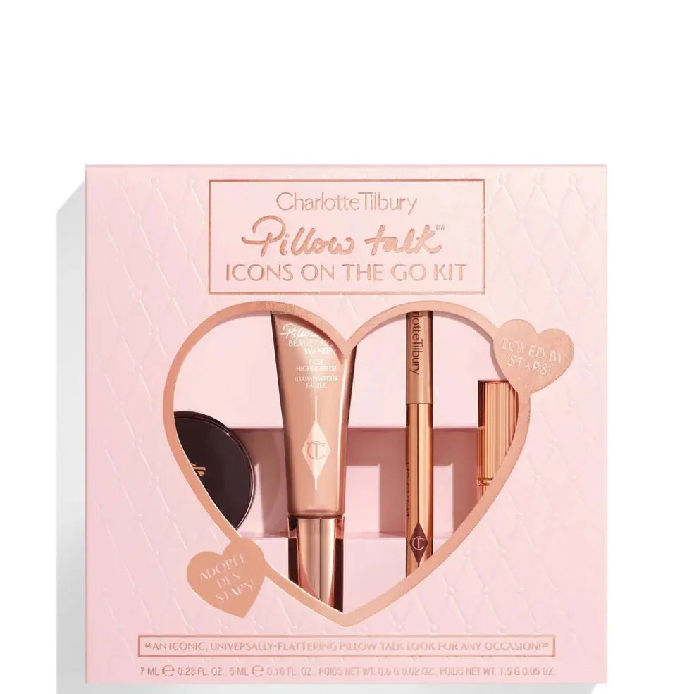 Набор Charlotte Tilbury Pillow Talk Icons On The Go Kit / Pillow Talk / мини-версии Charlotte Tilbury