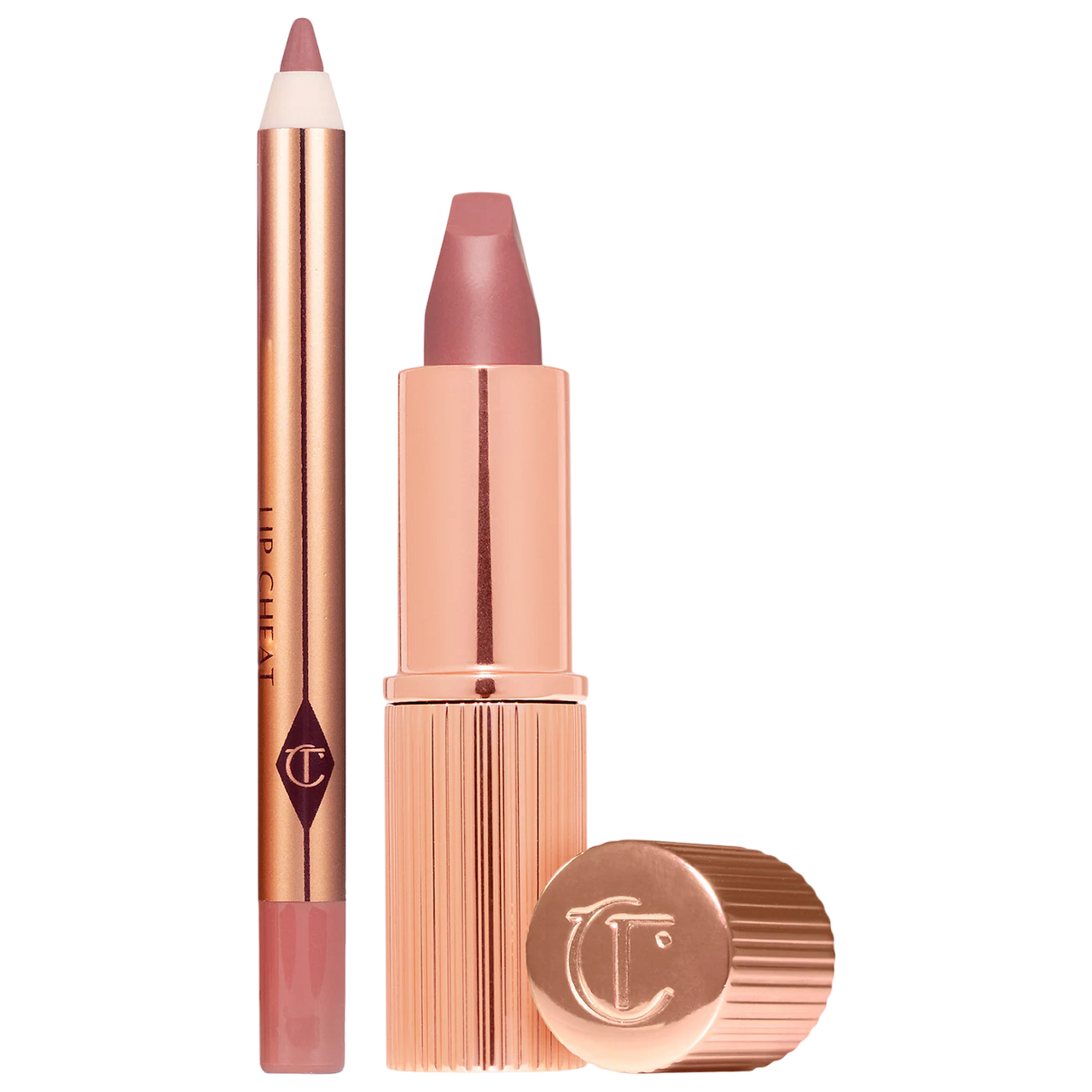 Набор для губ Charlotte Tilbury Mini Pillow Talk Lipstick & Liner Set / mini Pillow Talk Deep