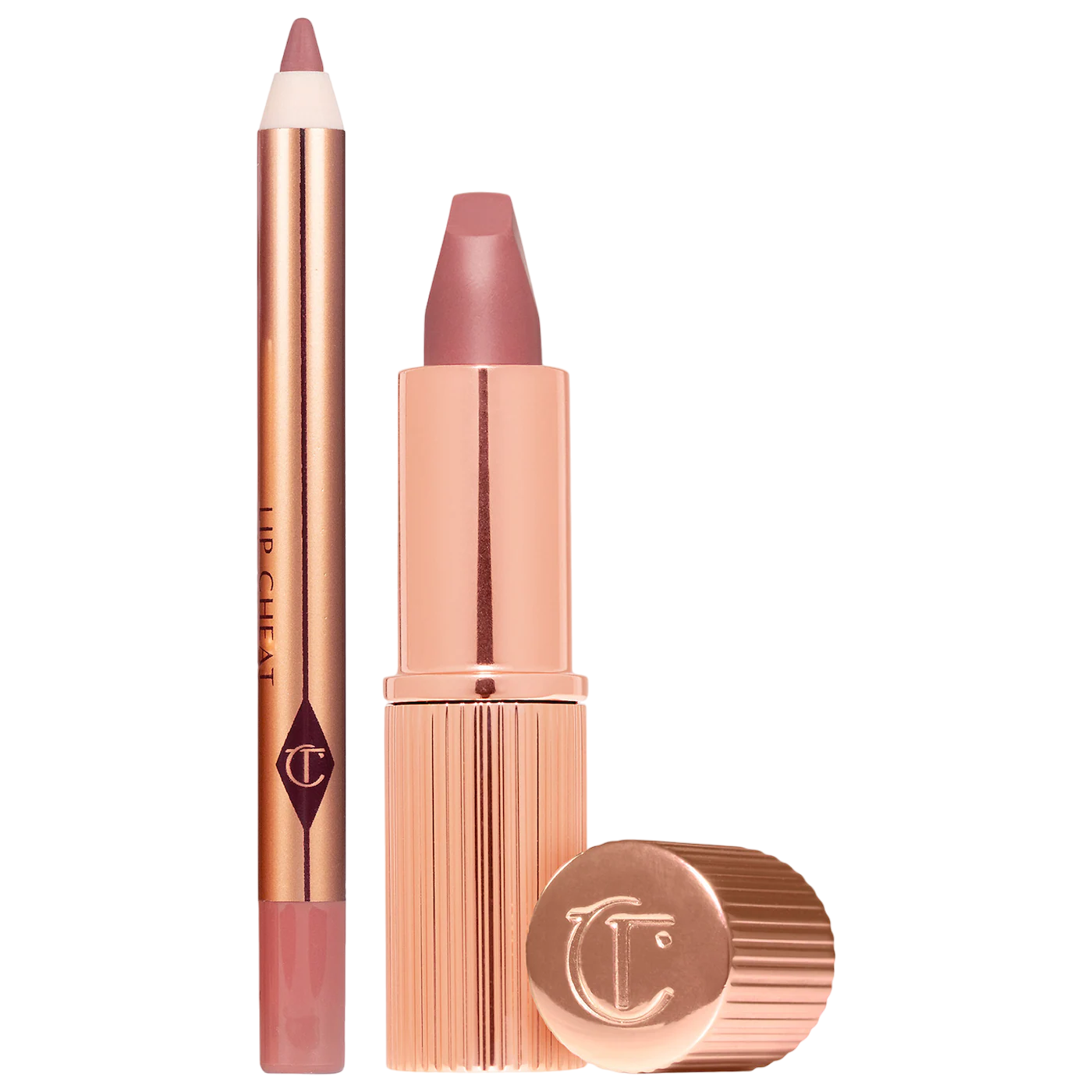 Набор для губ Charlotte Tilbury Mini Pillow Talk Lipstick & Liner Set / mini Pillow Talk Deep