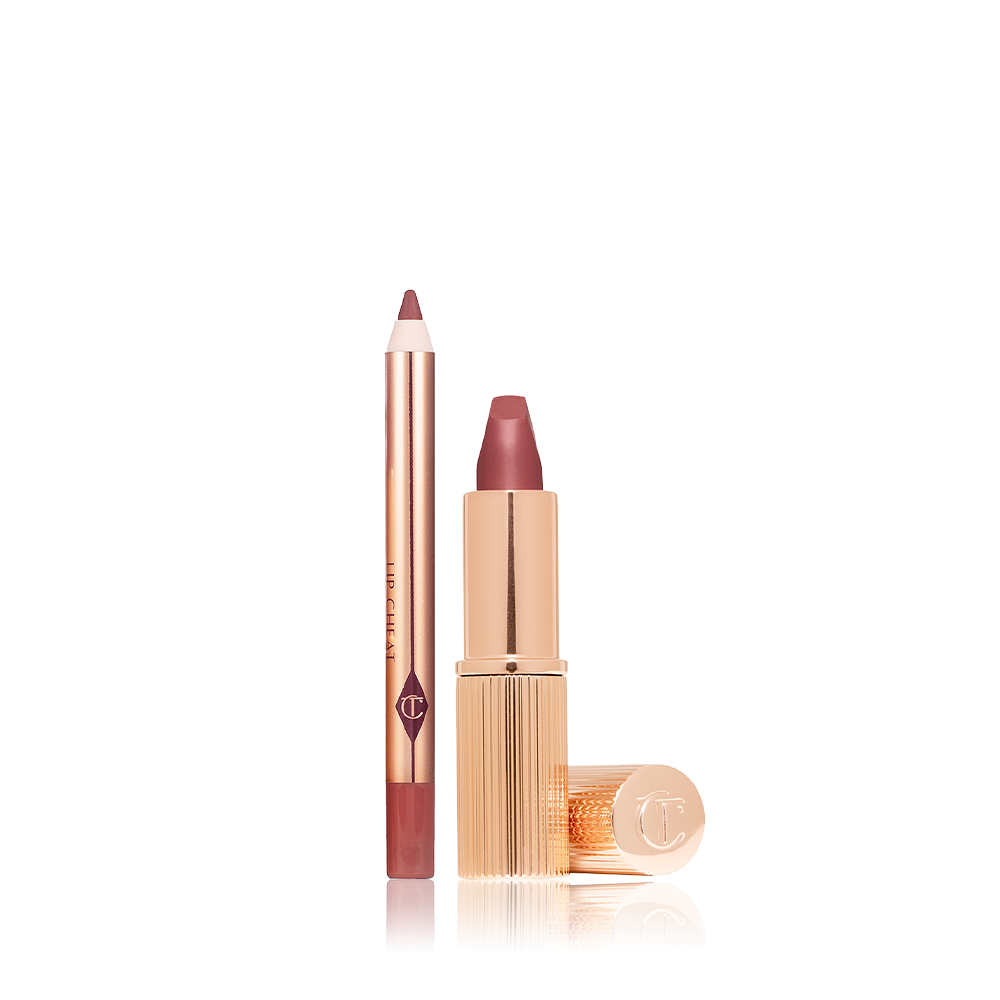 Набор для губ Charlotte Tilbury Mini Pillow Talk Lipstick & Liner Set medium