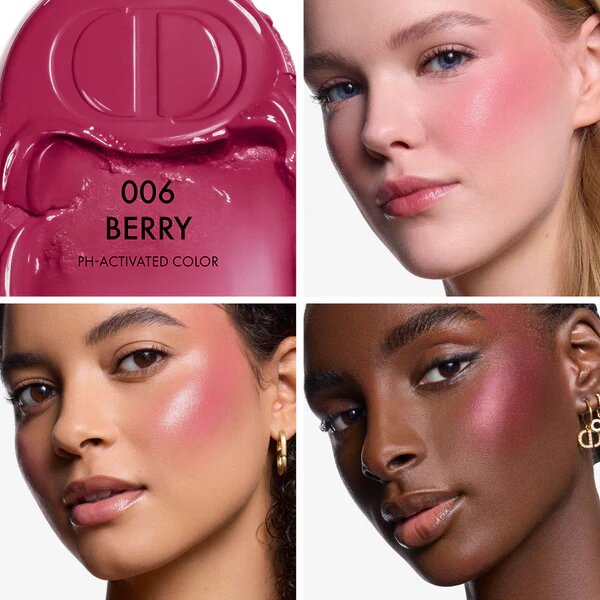 Стиковые румяна DIOR Rosy Glow Blush Stick (в оттенке Berry)